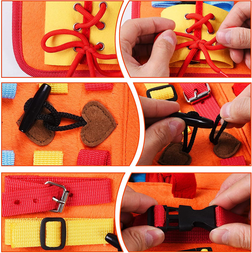 BrightStart Travel Board – Draagbaar Montessori Activiteitenbord voor Creatief Leren en Motorische Ontwikkeling van Kinderen