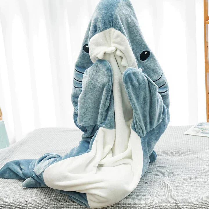 CozyFin Haai Onesie – Superzachte Pyjama voor Kinderen & Volwassenen | Comfortabel & Speels