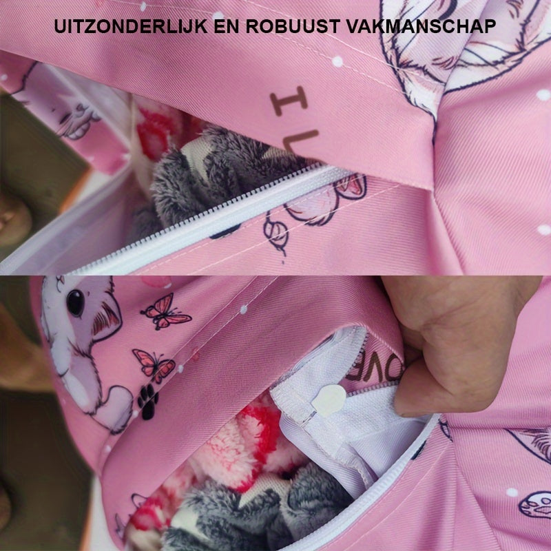 Kitty Bean Bag Hoes – Knuffels Opbergen & Zacht Zitkussen voor Kinderen