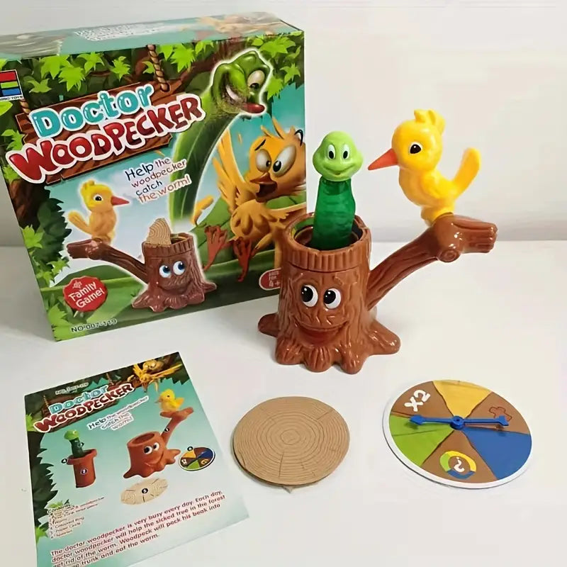 PeckQuest Wormenjacht Familiespel – Interactief Behendigheidsspel