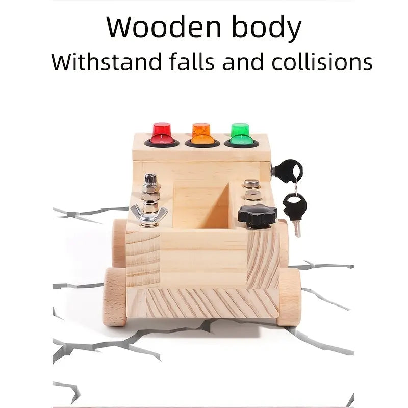 BrightHands Montessori Activiteitenbord – Educatief LED-speelbord voor Kinderen 3-12 jaar, Fijne Motoriek en Zelfstandig Leren