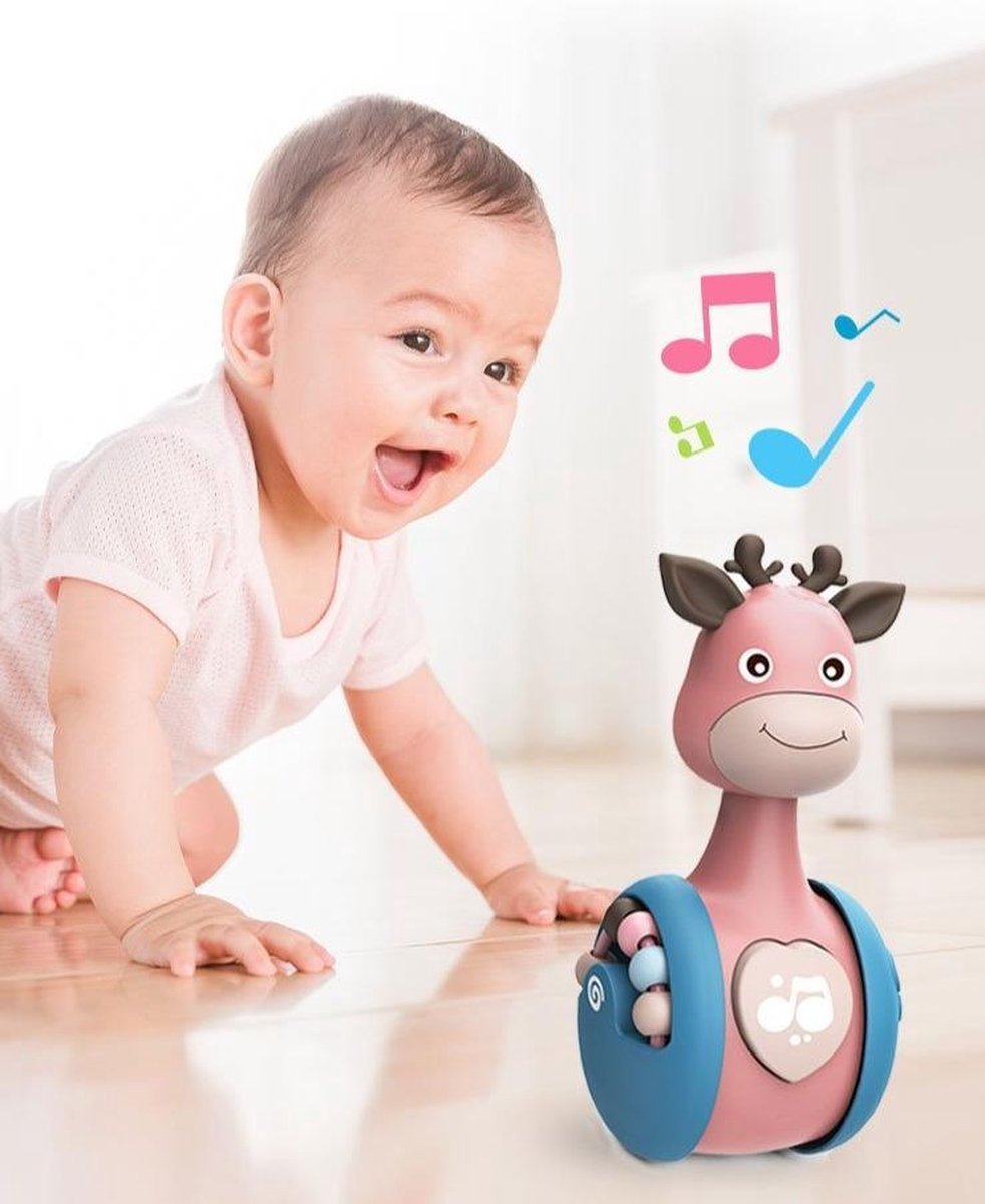 Interactieve Tuimelpop voor Baby’s – LittleMoose TumbleTune