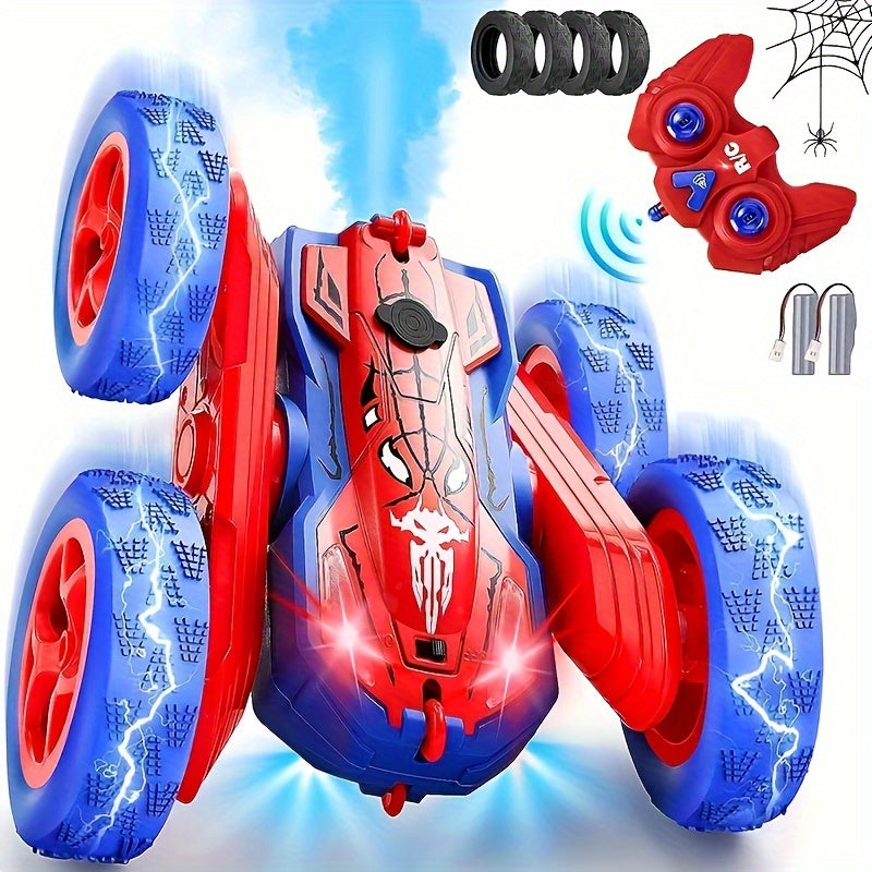 360° RC Stuntauto met LED – Flip, Spin en Oplaadbaar voor Eindeloos Speelplezier