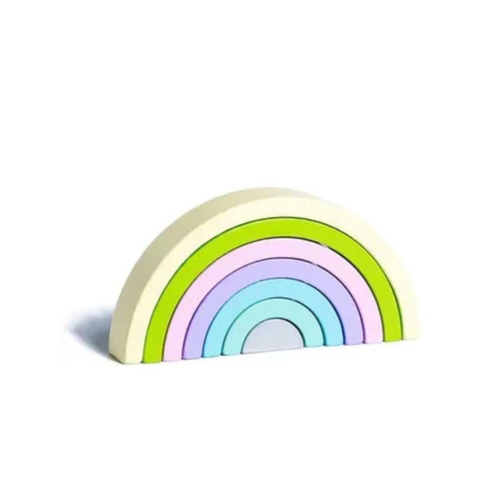 Houten Regenboog Stapel Speelgoed – Montessori Bogen voor Peuters