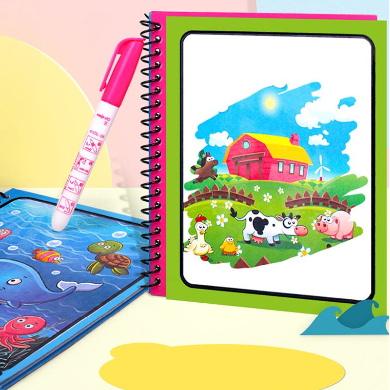 AquaSketch WonderBook – Magisch Herbruikbaar Water Kleurboek voor Kinderen