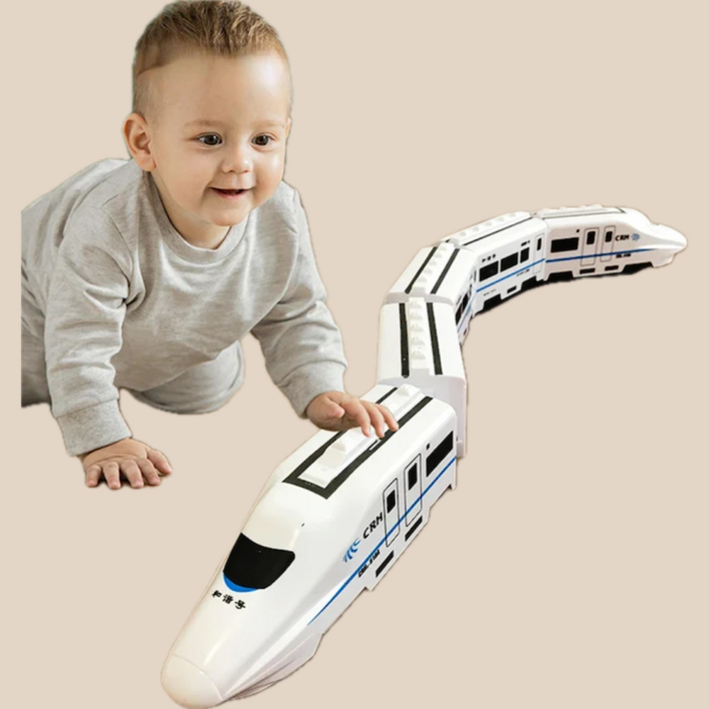 Speelgoed Trein Set – Hoge Snelheid Trein met Rails (3+)