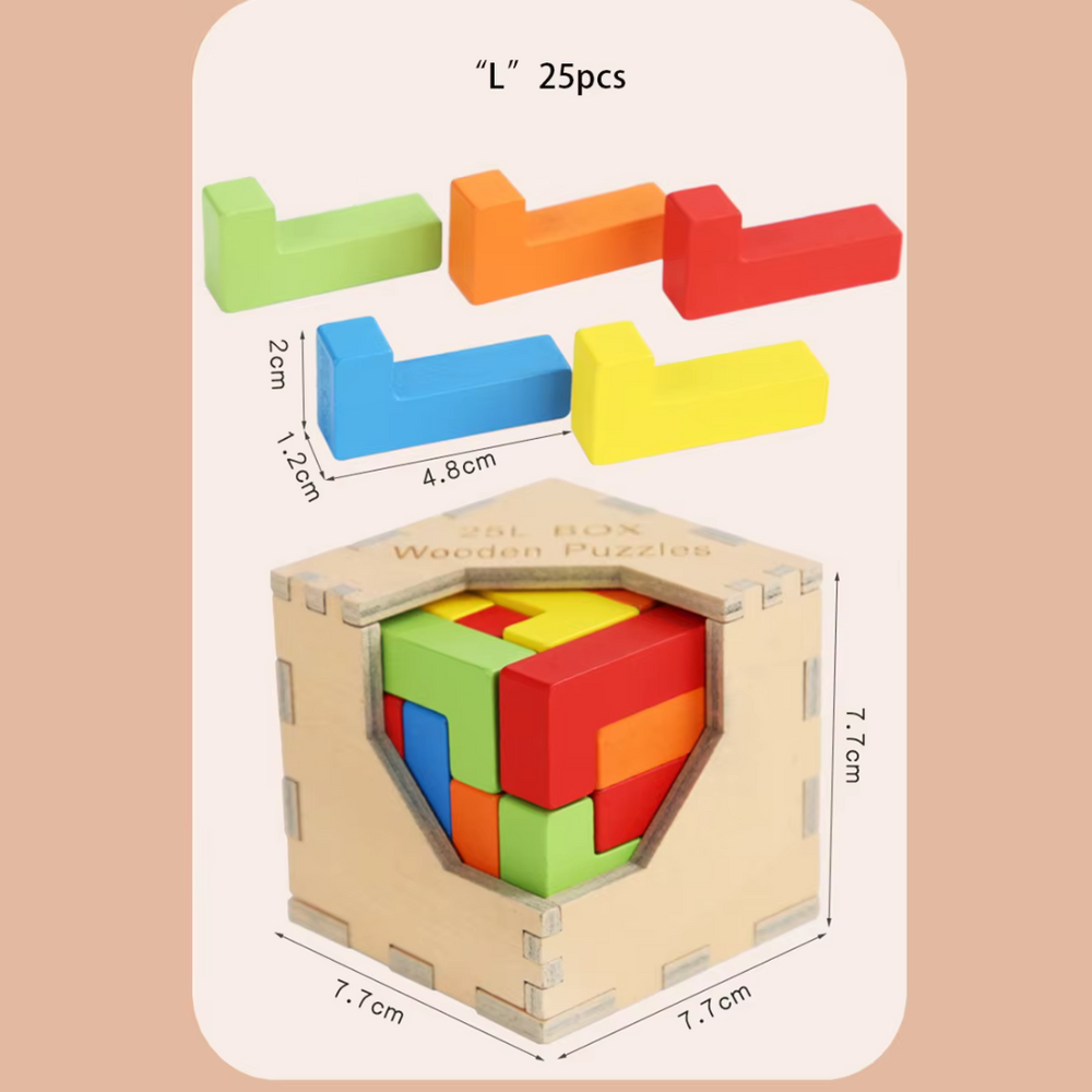 Houten 3D Puzzel voor Kinderen – Educatief Speelgoed vanaf 3 Jaar | Duurzame Breinbreker