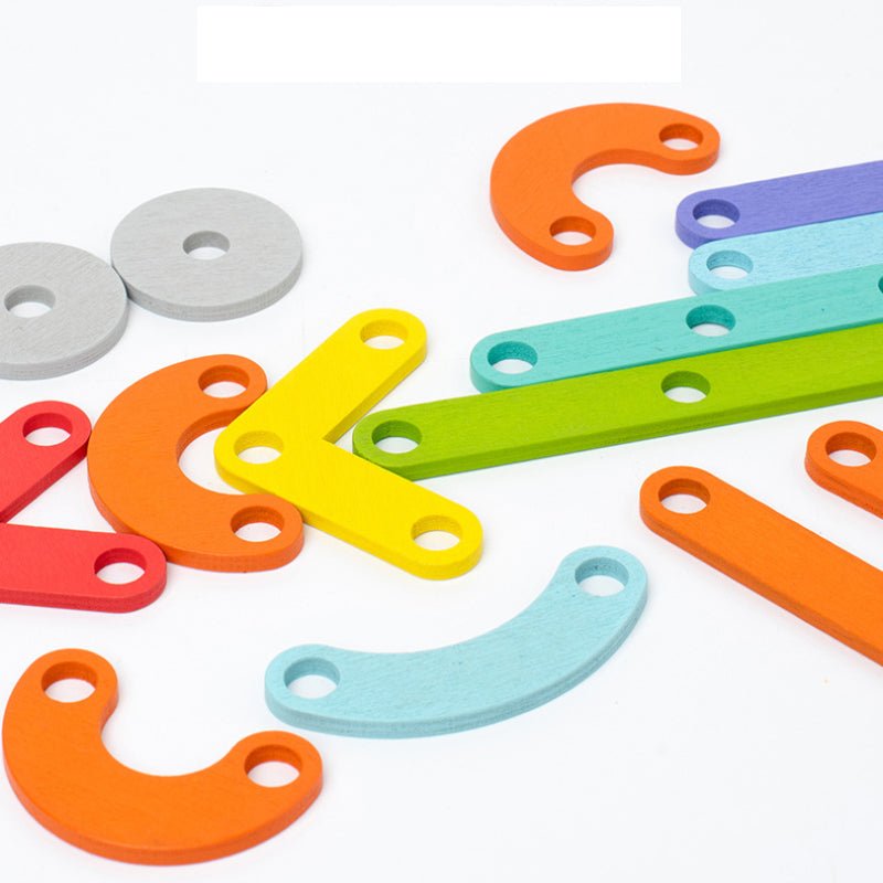 BrainShapes Builder – Educatieve Houten Puzzel voor Kinderen | Creatief & Leerzaam Spel