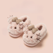 Pluche pantoffels kind met hondensnoet – antislipzool, warme voering, dichte hiel | sloffen