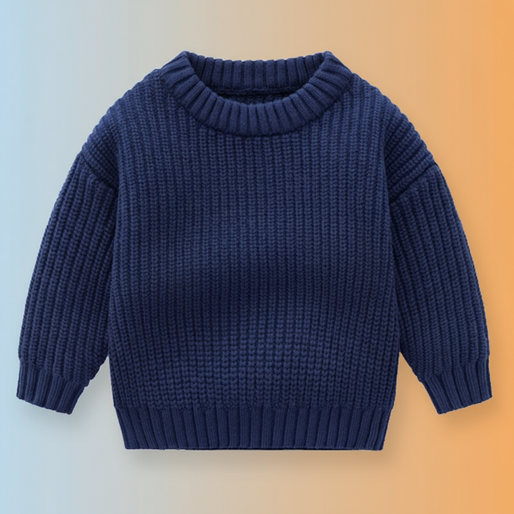 Veluro Kids CozyNest Kindertrui – Warme Gebreide Wintertrui voor Baby & Peuter (Maat 66–130)
