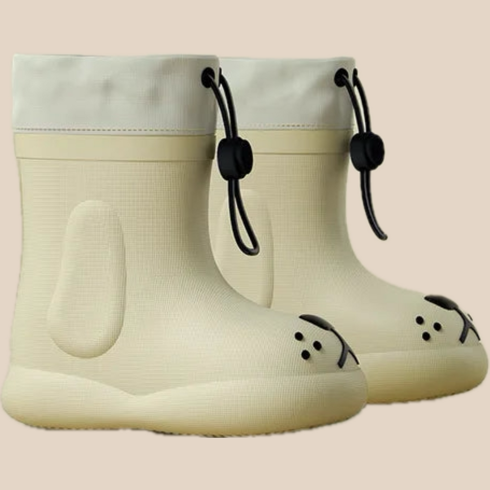 Regenlaarzen – Woef Unisex, Wit, Rubber, Maat 14-20