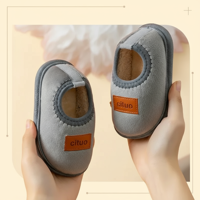SnugSteps CozyPaws Kinderpantoffels – Warme Antislip Sloffen voor Veilig Binnenlopen