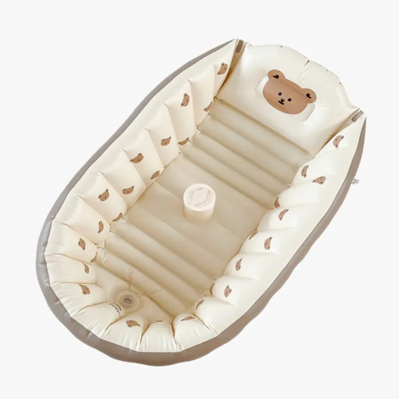 Opblaasbaar Babybadje – Compact Reisbadje met Antislip (0–3 jaar)