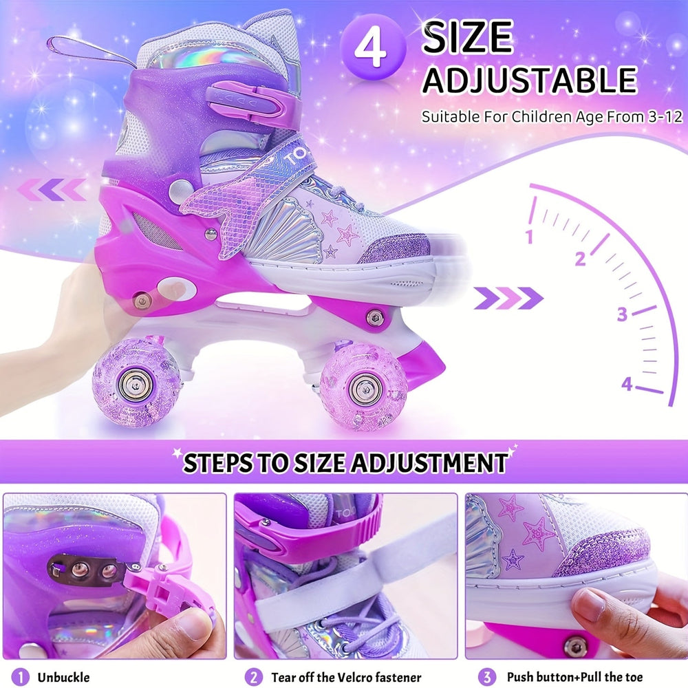 Verstelbare Rolschaatsen voor Kinderen – Glitter Design & Comfortabele Pasvorm
