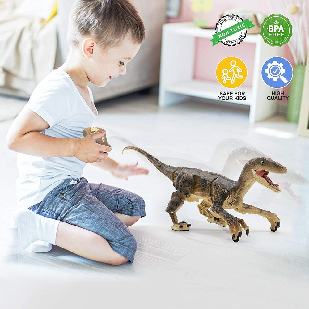 RC Dinosaurus Velociraptor – Realistisch Bewegend met Geluid & Afstandsbediening