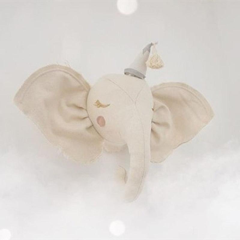 PlayNest Dierenwanddecoratie - Zachte Pluche Dierenkoppen voor Kinderkamer | Educatief & Speels