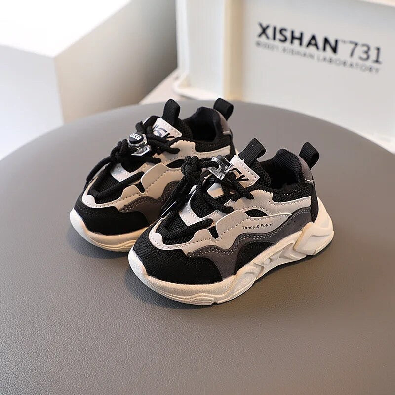 Kindersneakers Maat 21-28 – Lichtgewicht & Ademend | Elastische Veters Sportschoenen
