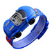 Auto Horloge - Jongens, Rood/Blauw/Geel/Zwart, Siliconen Band, 21 cm-More For Mini