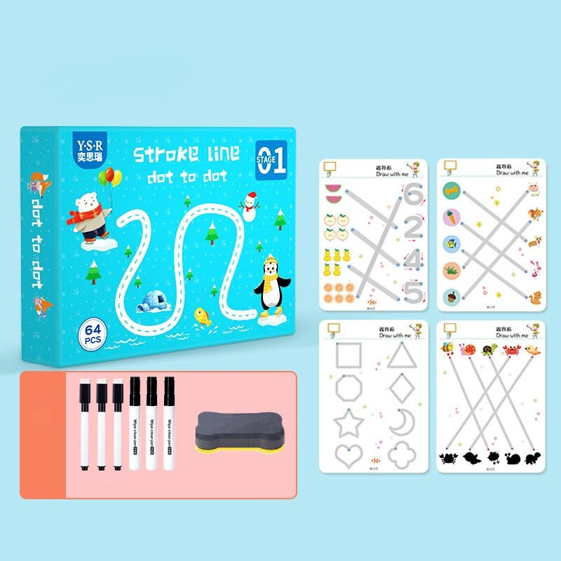 SkillSprout Learning Workbook – Tracing & Rekenspelletjes voor Peuters en Kleuters