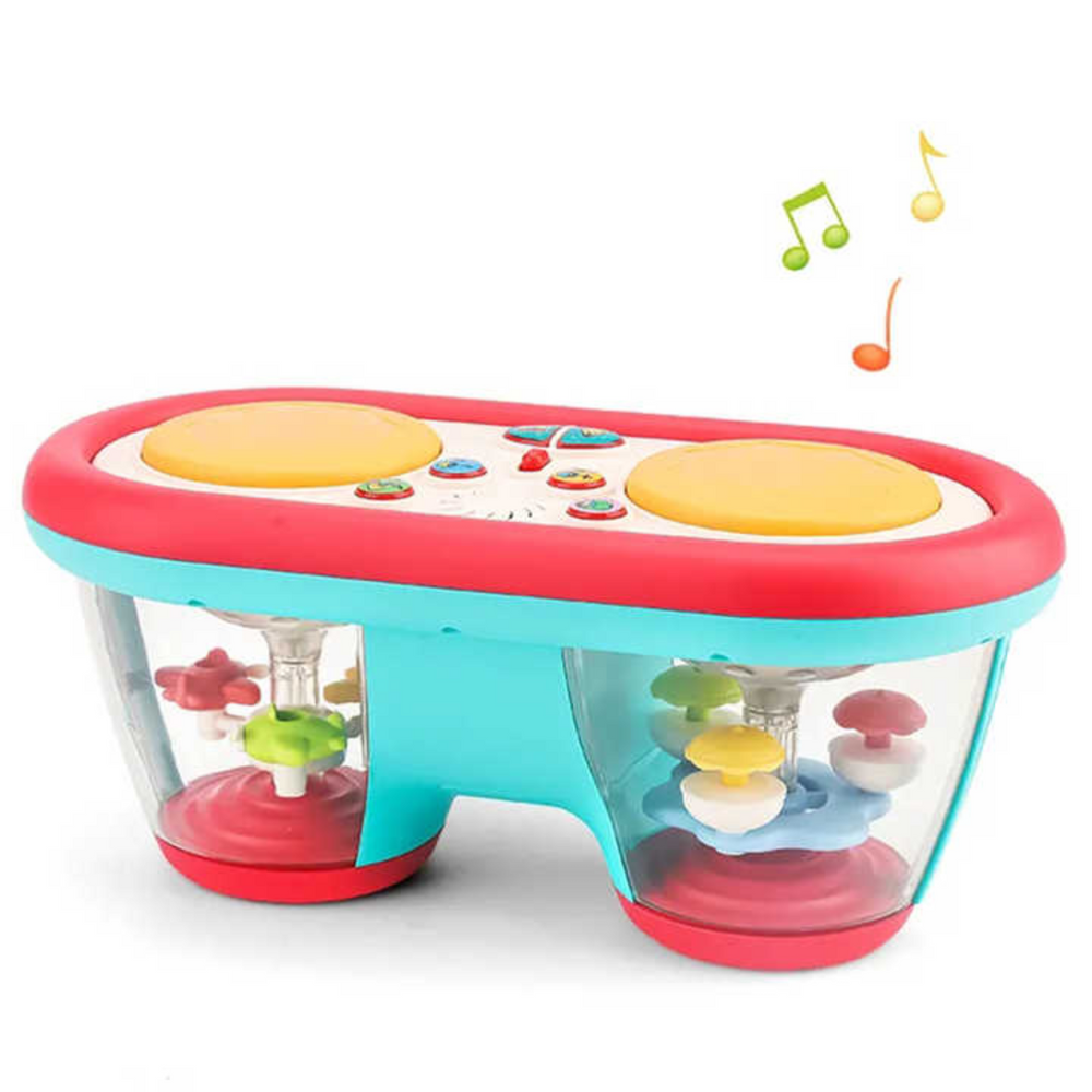 Muziek speelgoed baby – babytrommel met licht en geluid (6+ maanden)