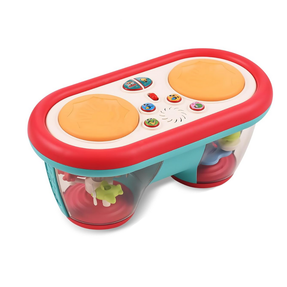 Muziek speelgoed baby – babytrommel met licht en geluid (6+ maanden)