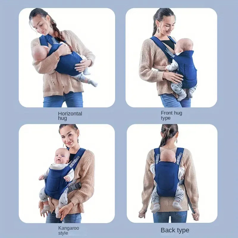 ParentNest CarryEase 4-in-1 Baby Draagzak – Ergonomisch, Comfortabel & Handenvrij voor Pasgeborenen tot 36 Maanden