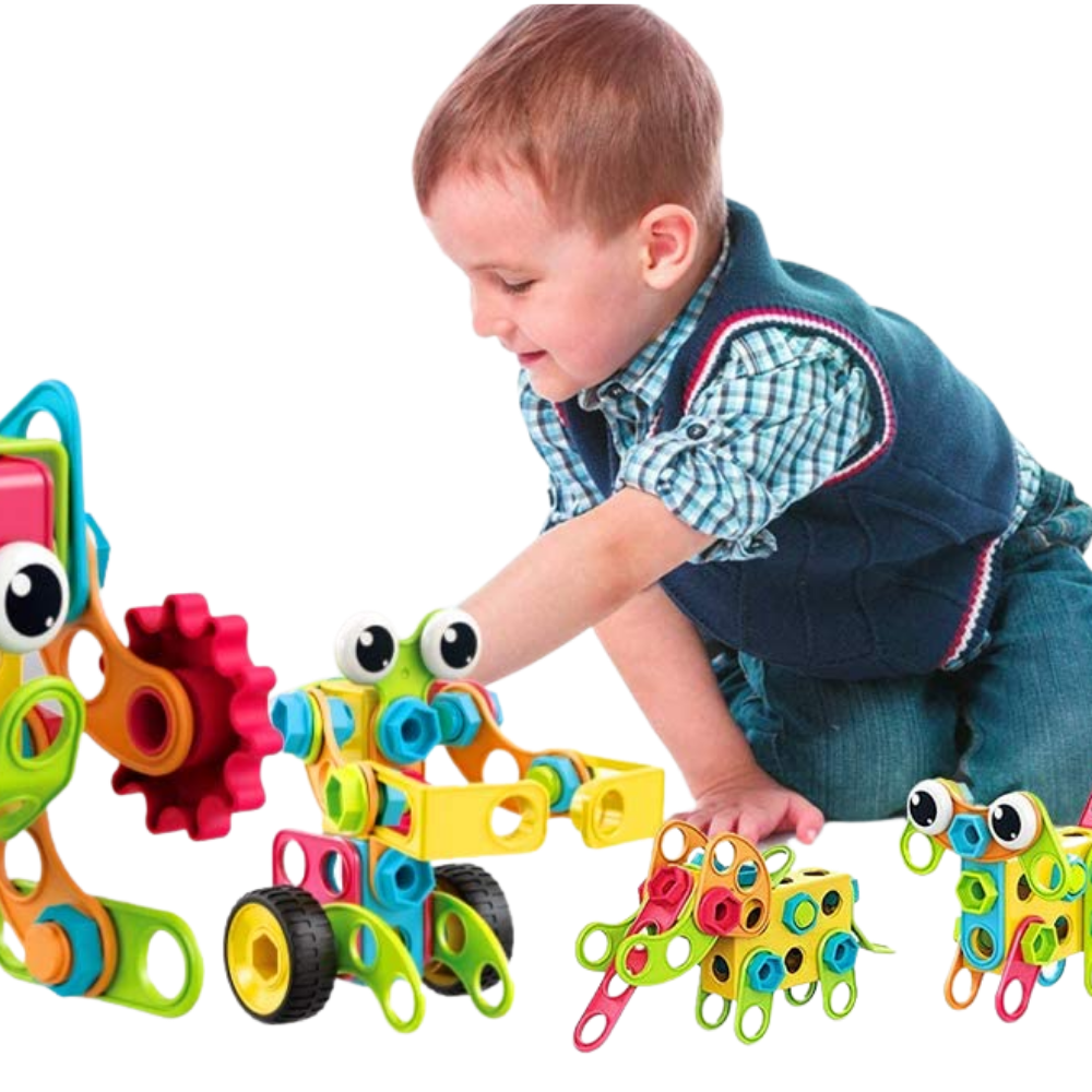 STEM Bouwset met Elektrische Boor voor Kinderen – BoltCraft Builder Kit Educatief Constructiespeelgoed