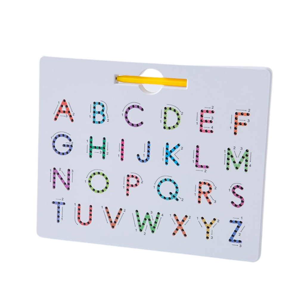 Magnetisch schrijfbord met letters en cijfers – magneetpen, herbruikbaar, ABS | tekenbord peuter
