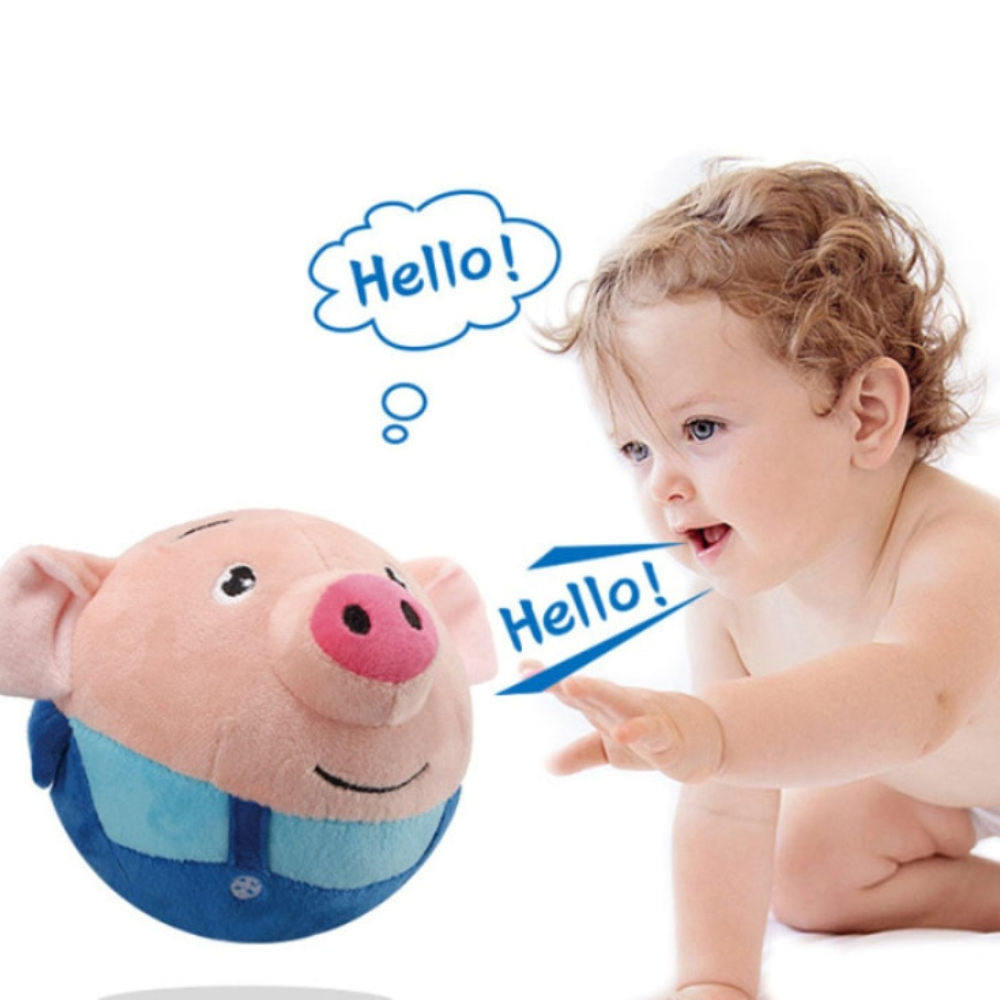 BouncyPig Vriendje – Interactief Springend Speelgoed voor Kinderen | Opnemen & Afspelen, Veilig & Oplaadbaar