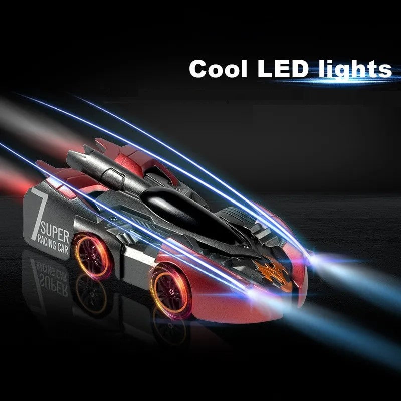 VerticalRover RC Auto – Stuntauto voor Muren & Plafonds met LED en Afstandsbediening