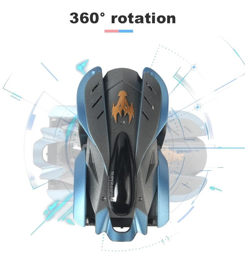 VerticalRover RC Auto – Stuntauto voor Muren & Plafonds met LED en Afstandsbediening