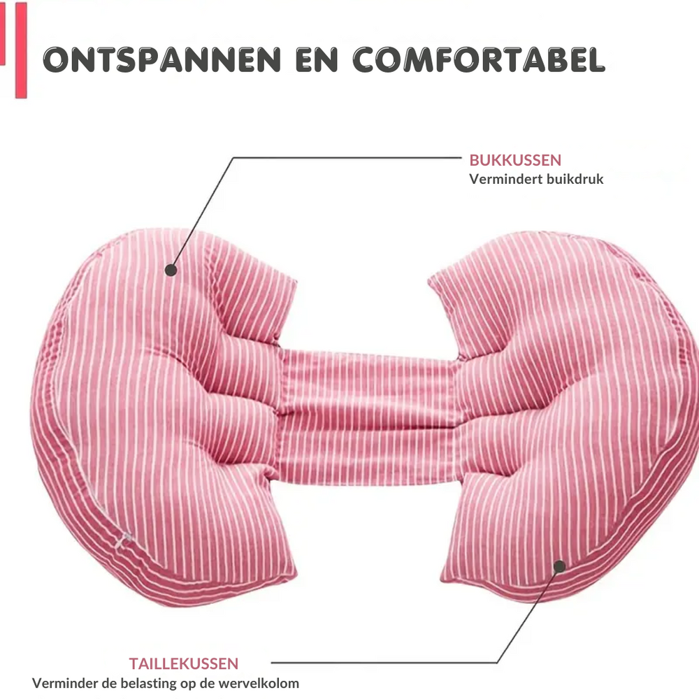 DreamEase Zwangerschapskussen – Optimale Buik- en Rugondersteuning voor een Comfortabele Nachtrust