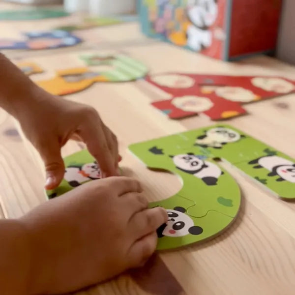 Montessori Cijferpuzzel voor Kinderen – Leer Tellen met Sensorische Getallen