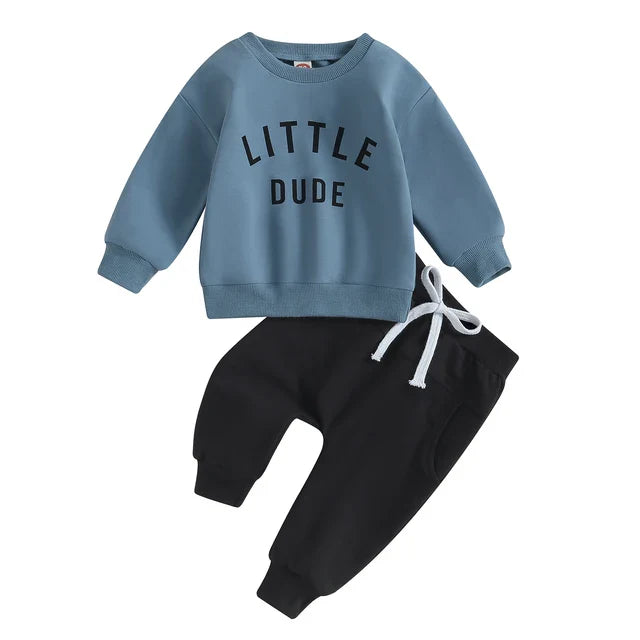 Herfst Kinderoutfit Jongens – Comfortabele Sweater & Broek Set 0-8 Jaar