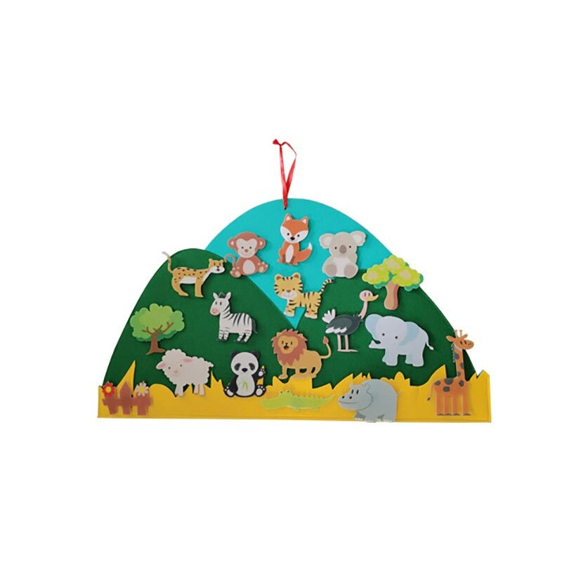 StoryWeave Felt Learning Board – Educatief Viltbord voor Creatief Spel & Verhalen
