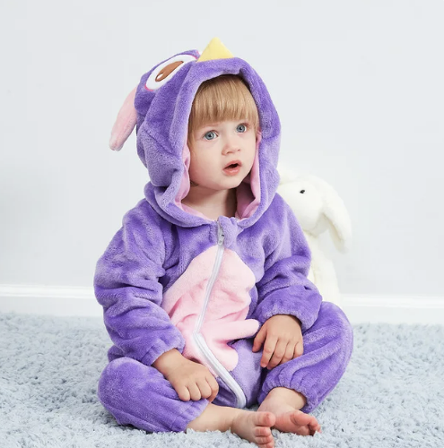Baby Onesie met Schattig Dierenprint – Comfortabel & Ademend