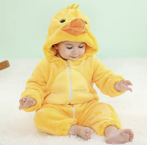 Baby Onesie met Schattig Dierenprint – Comfortabel & Ademend