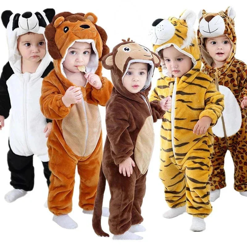 Baby Onesie met Schattig Dierenprint – Comfortabel & Ademend