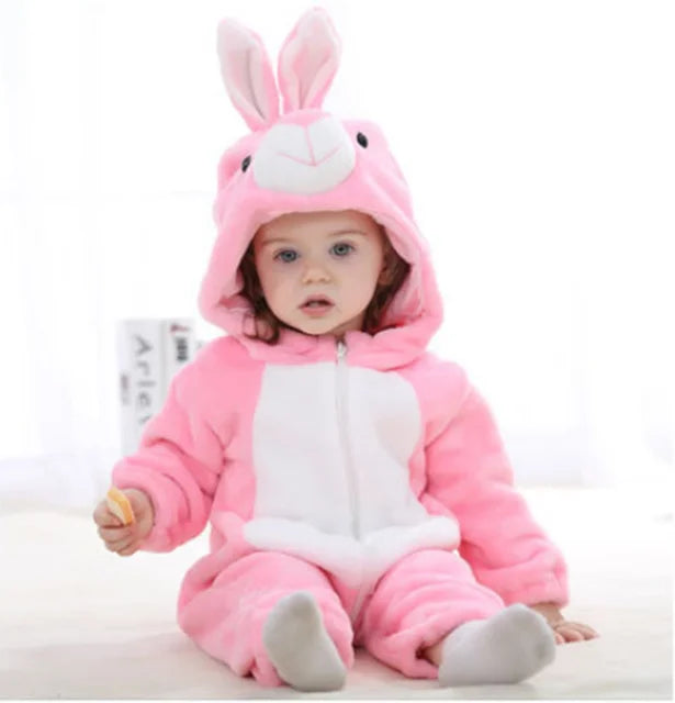 Baby Onesie met Schattig Dierenprint – Comfortabel & Ademend