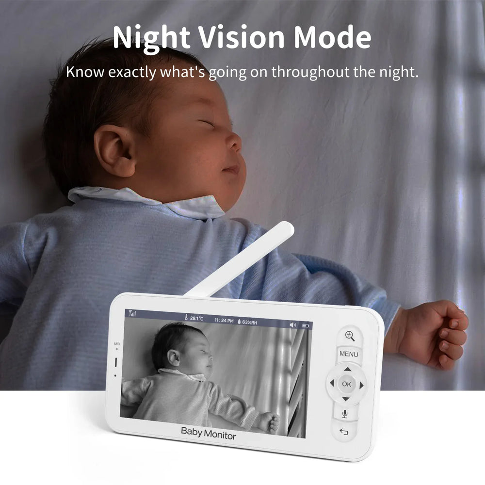 Babyvision Animation BabyVision 5 HD WiFi Baby Monitor – Live Beeld, Nachtzicht & App-bedie ...