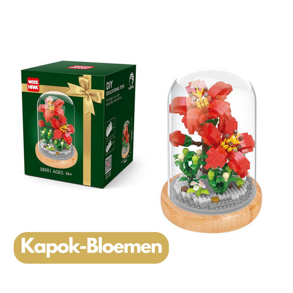 Botanische Bloemen Bouwset voor Kinderen – FloraForge Botanical Kit Creatieve Decoratie 14+