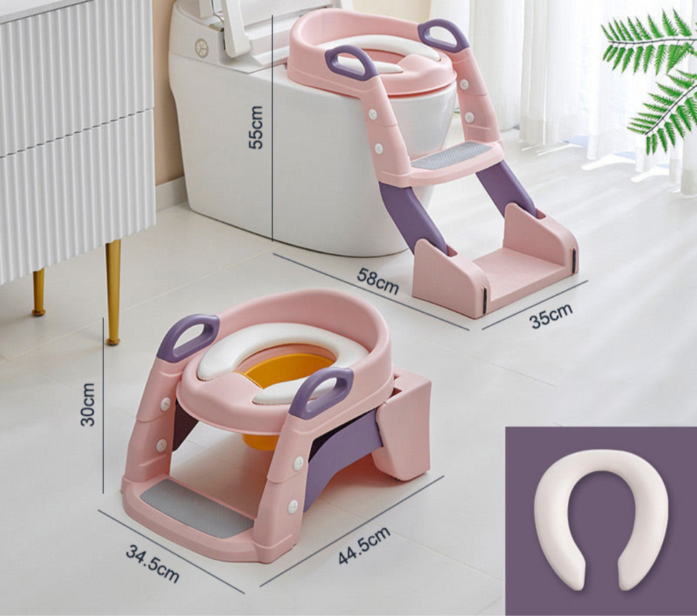Toilettrainer met Trapje voor Peuters – Veilige Zindelijkheidstraining Thuis