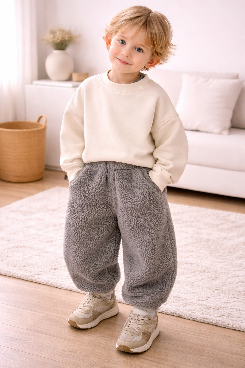 Teddy joggingbroek kind | Warme joggingbroek peuter