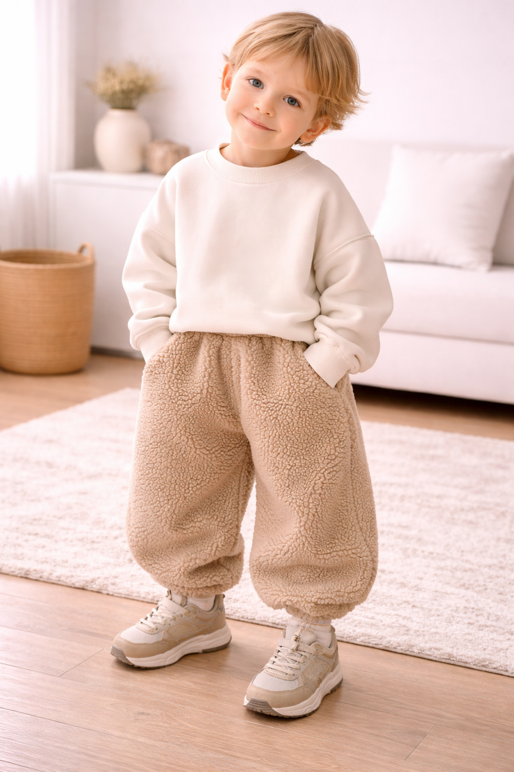 Teddy joggingbroek kind | Warme joggingbroek peuter
