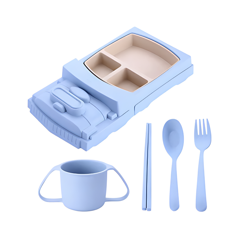 MealRacer Kinder Eetset – Autovormig, Veilig & Duurzaam voor 1-5+ Jaar