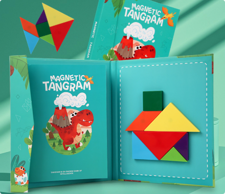 LogicCraft – Educatieve Houten Tangram Puzzel voor Kinderen