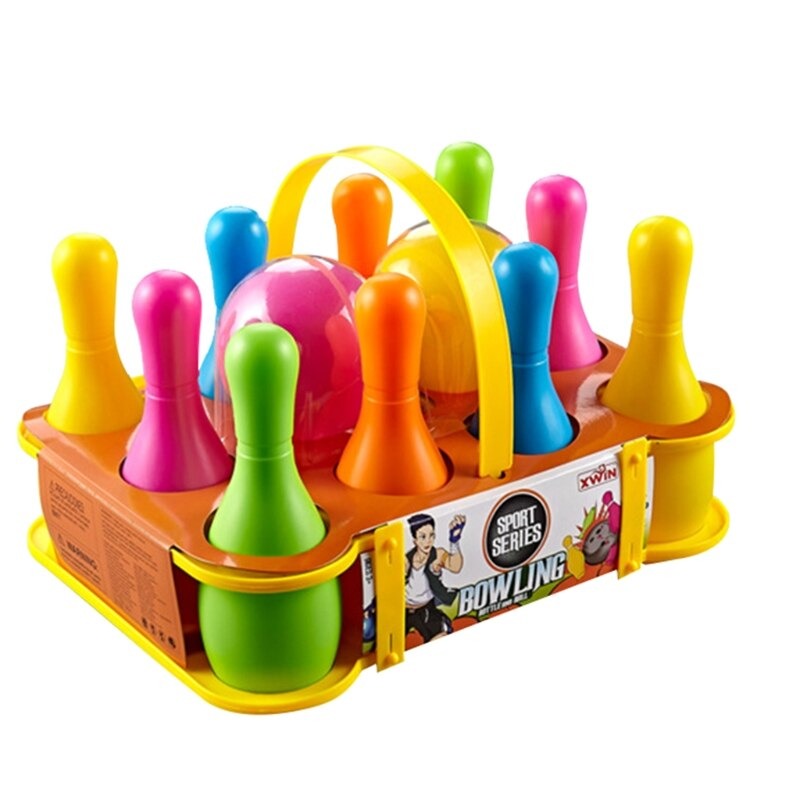 Bowling Set voor Kinderen – Kleurrijke Kegels & Ballen – Veilig Plastic – Binnen & Buiten
