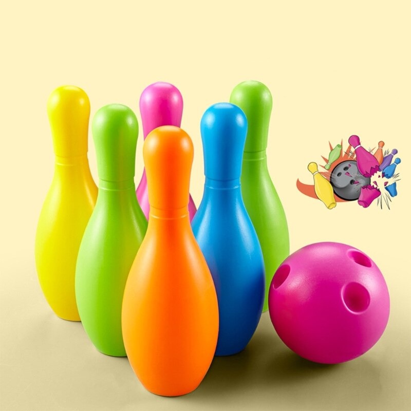 Bowling Set voor Kinderen – Kleurrijke Kegels & Ballen – Veilig Plastic – Binnen & Buiten