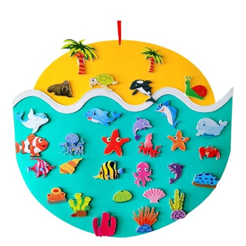 StoryWeave Felt Learning Board – Educatief Viltbord voor Creatief Spel & Verhalen