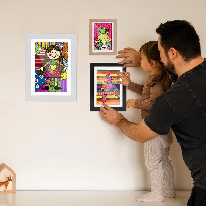 ArtMate Frame – Stijlvolle Kinderkunstlijst | Veilig & Duurzaam Voor A4 Kunstwerken